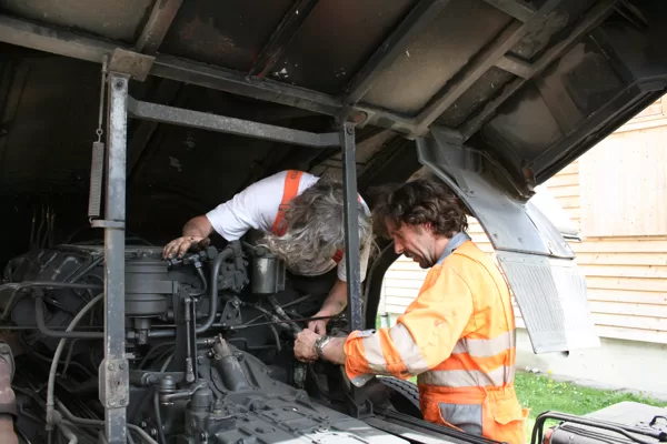 Crash-Kurs in Lastwagen-Mechanik